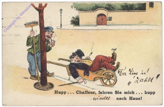 Hupp .. Chaffeur, fahren Sie ich ... hap nach Haus!