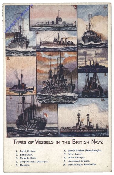 Types of Vessels in the British Navy