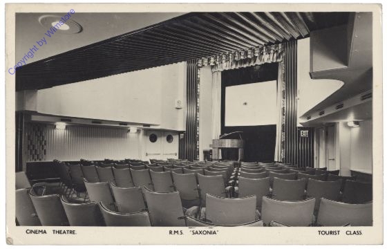 R.M.S. Saxonia, Cinema