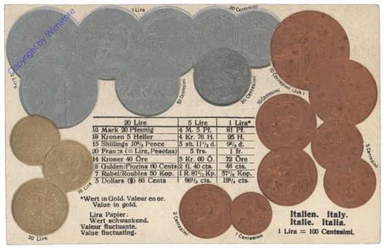 Münzkarte: Italien