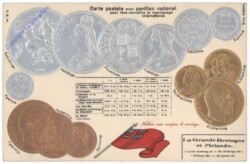Münzkarte: La Grande Bretagne et l'Irlande