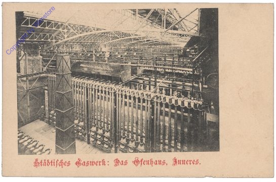 ak162655 Wien, Städtisches Gaswerk: Das Ofenhaus, Inneres