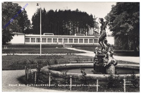 Bad Tatzmannsdorf, Springbrunnen und Kurmittelhaus