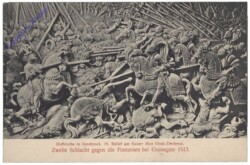 Innsbruck, Hofkirche, 19. Relief am Kaiser Max Grab: Zweite Schlacht gegen die Franzosen bei Guinegate 1513