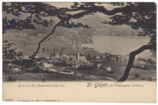 St. Gilgen, Blick von der Margarethenhöhe aus