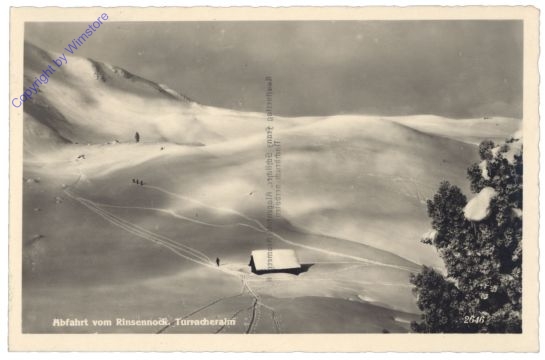 Turracherhöhe, Abfahrt vom Rinsennock. Turracheralm