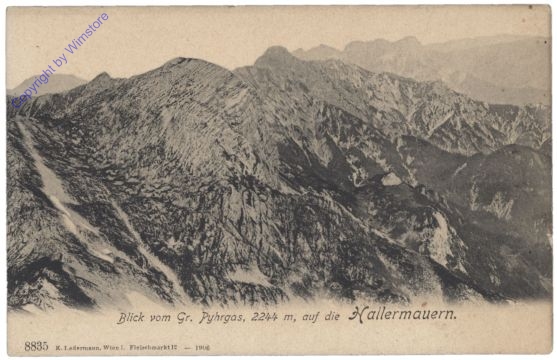 Gesäuse, Blick vom Gr. Pyhrgas auf die Hallermauern