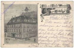 Graz, Gruss aus der Tiroler Weinstube "zum Freiberger"