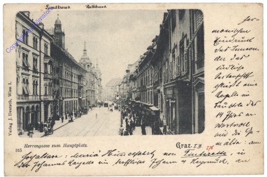 Graz, Herrengasse zum Hauptplatz
