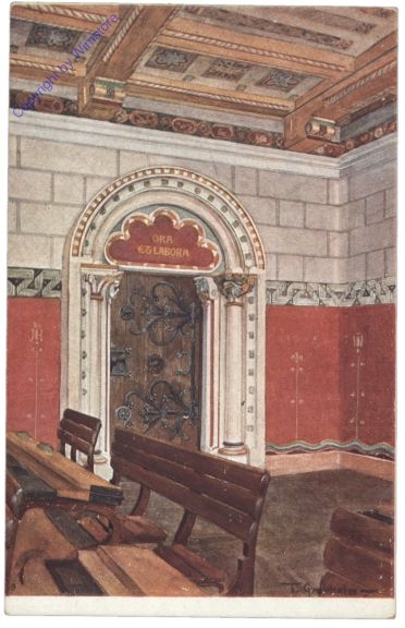 Berndorf, Schulen in Berndorf, Lehrzimmer im romanischen Stile