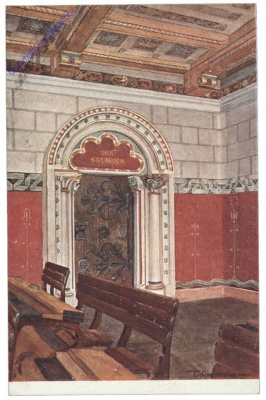 Berndorf, Schulen in Berndorf, Lehrzimmer im romanischen Stile