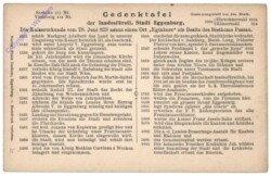 Eggenburg, Gedenktafel