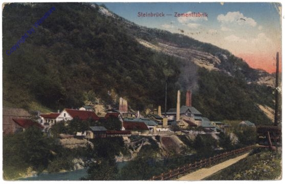 ak162895 Steinbrück, Zementfabrik