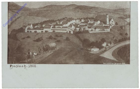 Haslach, Ortsbild 1802