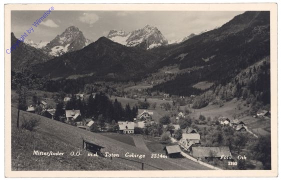 ak163040 Mitterstoder, mit Toten Gebirge