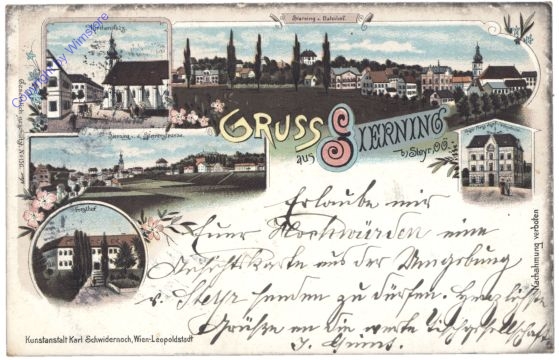 ak163097 Sierning, Gruss aus