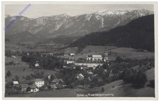 ak163105 Spital am Pyhrn, mit dem Sengsengebirge