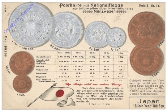 Münzkarte: Japan