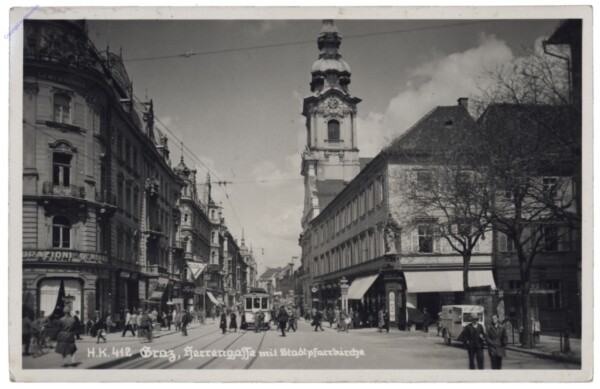 Graz, Herrengasse mit Stadtpfarrkirche