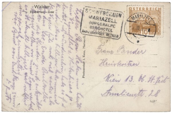 Mariazell, Walster - Hubertussee