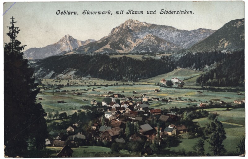 Öblarn, mit Kamm und Stoderzinken