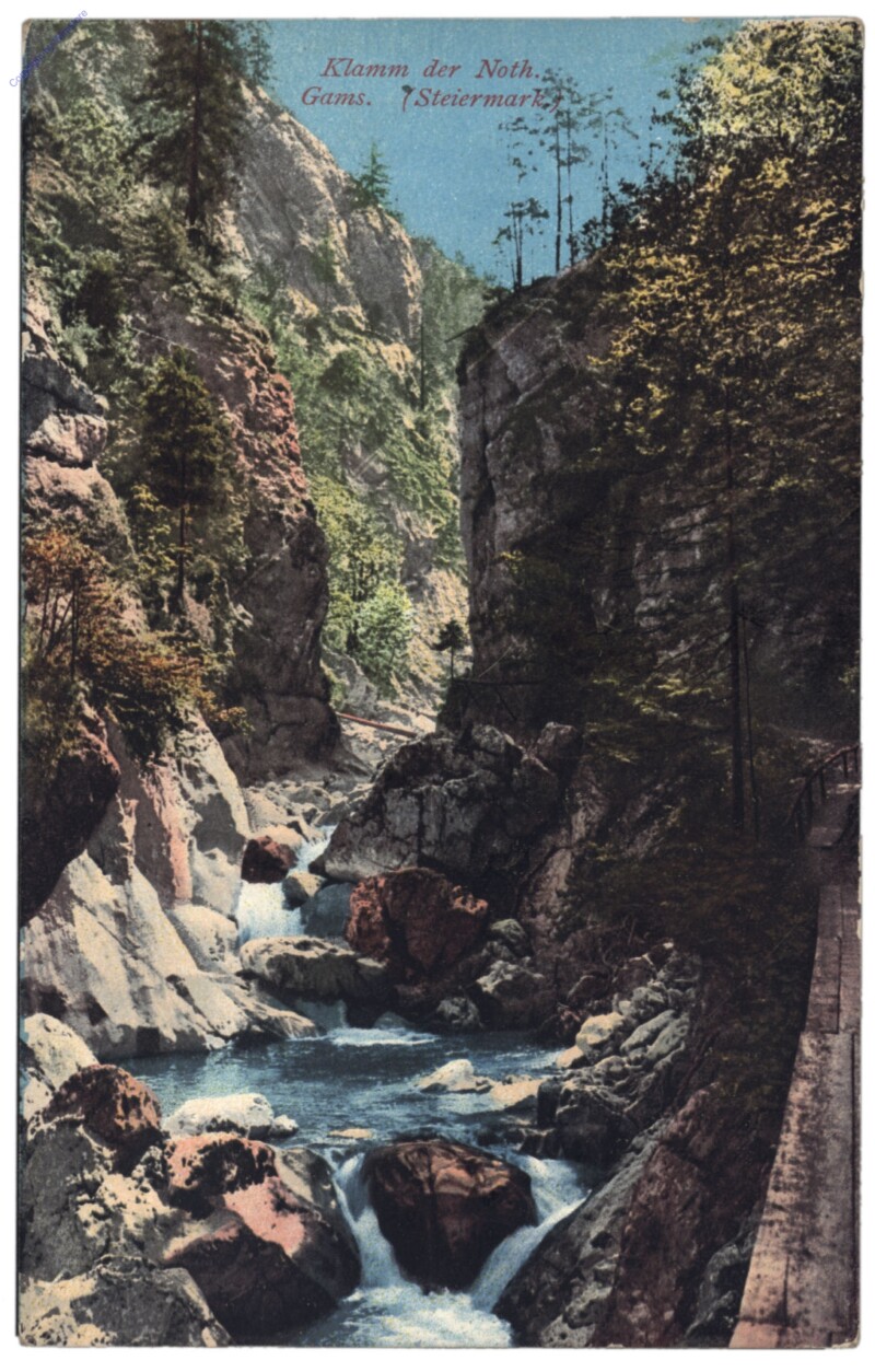 Gesäuse, Klamm der Noth. Gams.