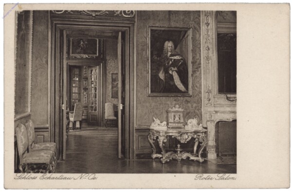 Eckartsau, Schloss Eckartsau, roter Salon