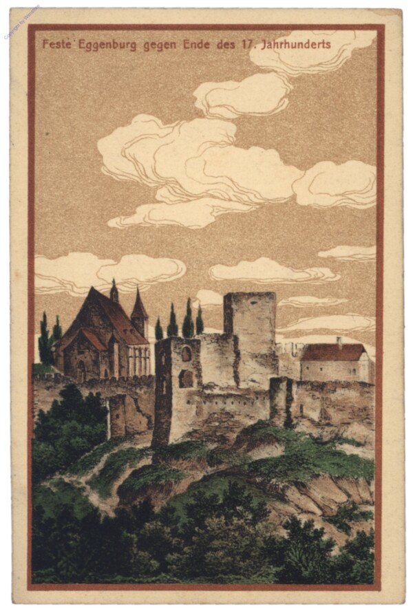Eggenburg, Feste Eggenburg gegen Ende des 17. Jahrhunderts