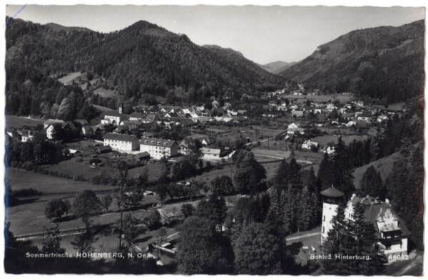 Hohenberg / Lilienfeld, Schloss Hinterburg