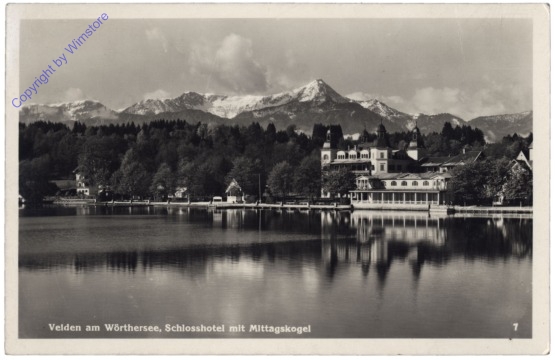Velden, Schlosshotel mit Mittagskogel