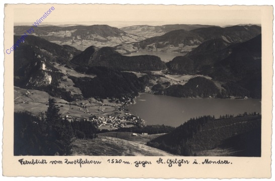 St. Gilgen, Fernblick vom Zwölferhorn