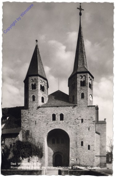 Bad Wimpfen, Romanisches Portal der Ritterstiftskirche St. Peter
