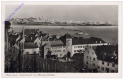 Meersburg, Unterstadt mit Alpenpanorama