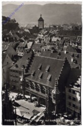 Freiburg im Breisgau, Blick vom Münster auf Kaufhaus