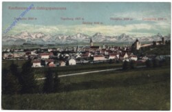 Kaufbeuren, mit Gebirgspanorama