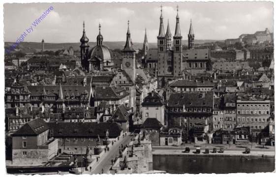 ak163854 Würzburg, Blick von der Festung Marienburg