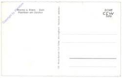 ak163904a Worms, Dom, Plastiken am Ostchor