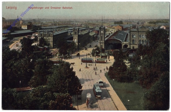 Leipzig, Magdeburger und Dresdner Bahnhof