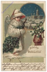 Engerl im dicken Mantel