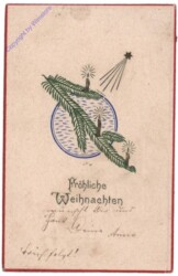 Zweig mit Kerzen