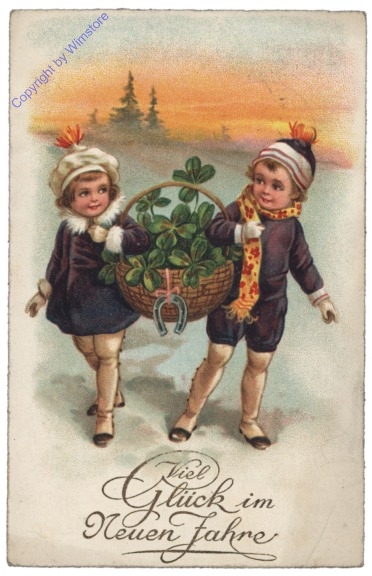 Mädchen mit Glücksklee