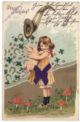 ak163957 Mädchen mit Schweinderl