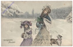 Damen im Schnee im Schnee