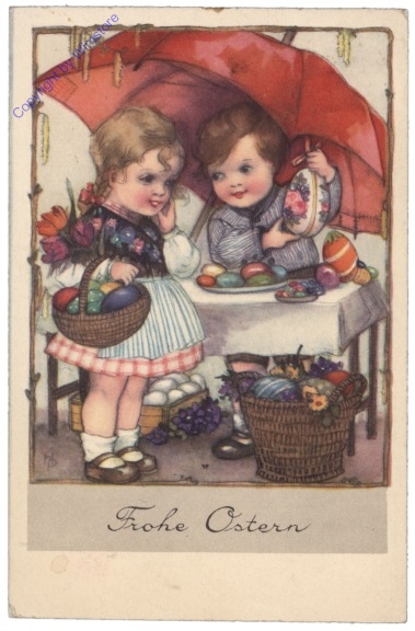 Kinder mit Ostereier