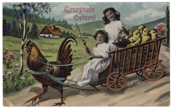 Kinder auf einer Kutsche