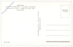 Clermont-Ferrand, Fontaine d'Amboise en pierre de Volvic