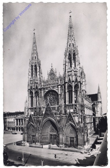 Rouen, Facade de l'Eglise Saint-Ouen