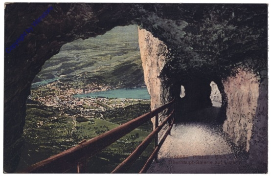 ak164420 Luzern, Pilatus, Blick v.d. Oberhaupt-Galerie auf Luzern