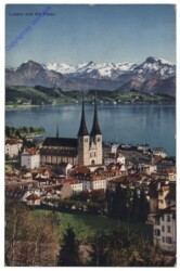 Luzern, und die Alpen
