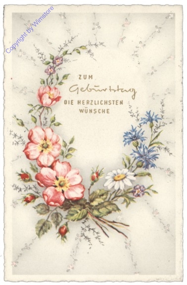 ak164464 Blumenkranz, Geburtstag